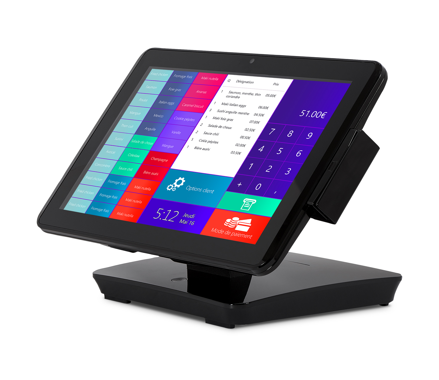 caisse Tactile marque de qualité